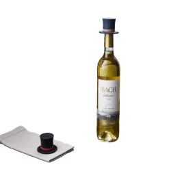 Bouchon silicone bouteille de vin forme chapeau Ø3,5xH6cm