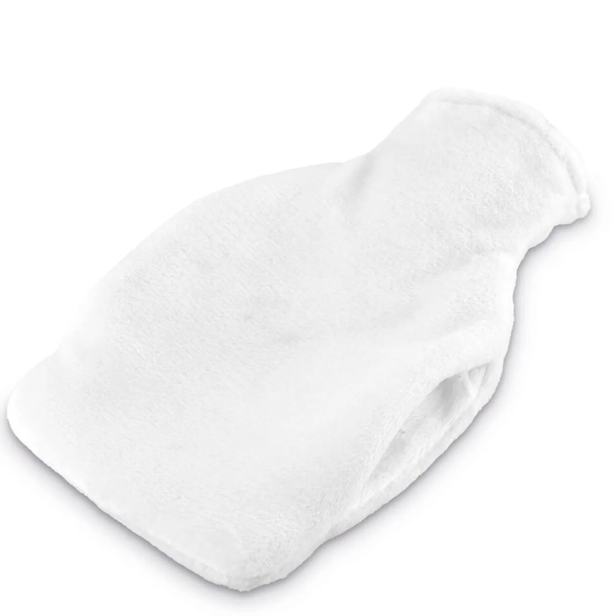 Bouillotte chauffe mains 780ml effet fourrure grise 16x25cm