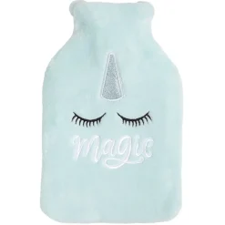 Bouillotte design licorne bleu