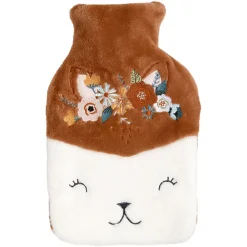 Bouillotte design renard orange et blanc