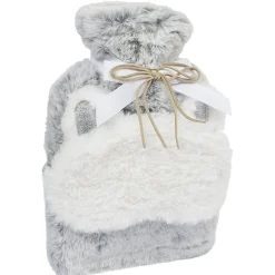 Bouillotte et masque pour les yeux effet fourrure