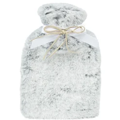 Bouillotte et masque pour les yeux effet fourrure