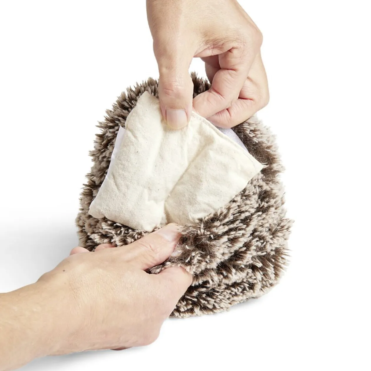 Bouillotte micro-ondes forme hérisson