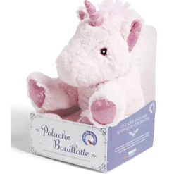 Bouillotte peluche licorne H30x15cm