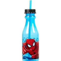 Bouteille avec paille Spiderman