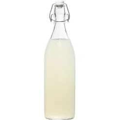 Bouteille en verre avec bouchon clip 1L