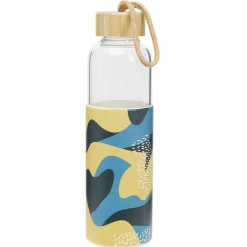 Bouteille en verre avec étui silicone antidérapant 550ml Ø6,6xH24cm