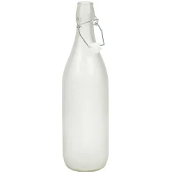 Bouteille en verre effet givré 1 L