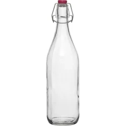 Bouteille en verre et bouchon coloré