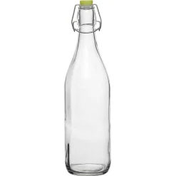 Bouteille en verre et bouchon coloré