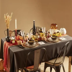 Bouteille Halloween 1L en verre forme tête de mort noire