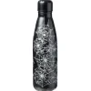 Bouteille isotherme Halloween motif toile d'araignée noir et blanc 500ml