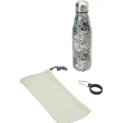 Bouteille isotherme inox avec housse et mousqueton 480 ml