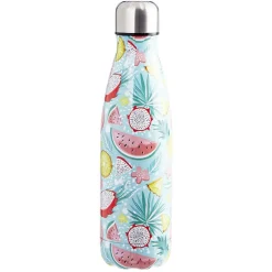 Bouteille isotherme inox imprimé tropical 500 ml