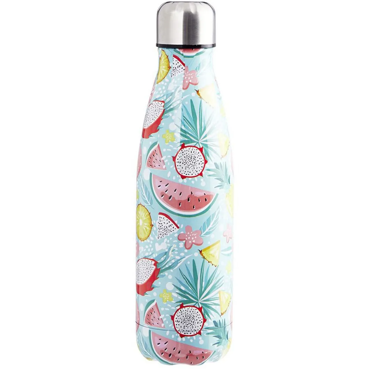 Bouteille isotherme inox imprimé tropical 500 ml