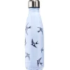 Bouteille isotherme inox motifs oiseaux gris 500ml
