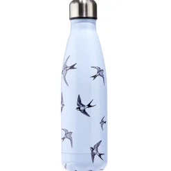 Bouteille isotherme inox motifs oiseaux gris 500ml