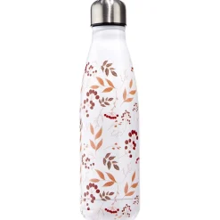 Bouteille isotherme inox motif fleur rose 500 ml