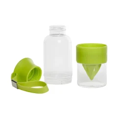 Bouteille presse agrume transparent vert 550 ml