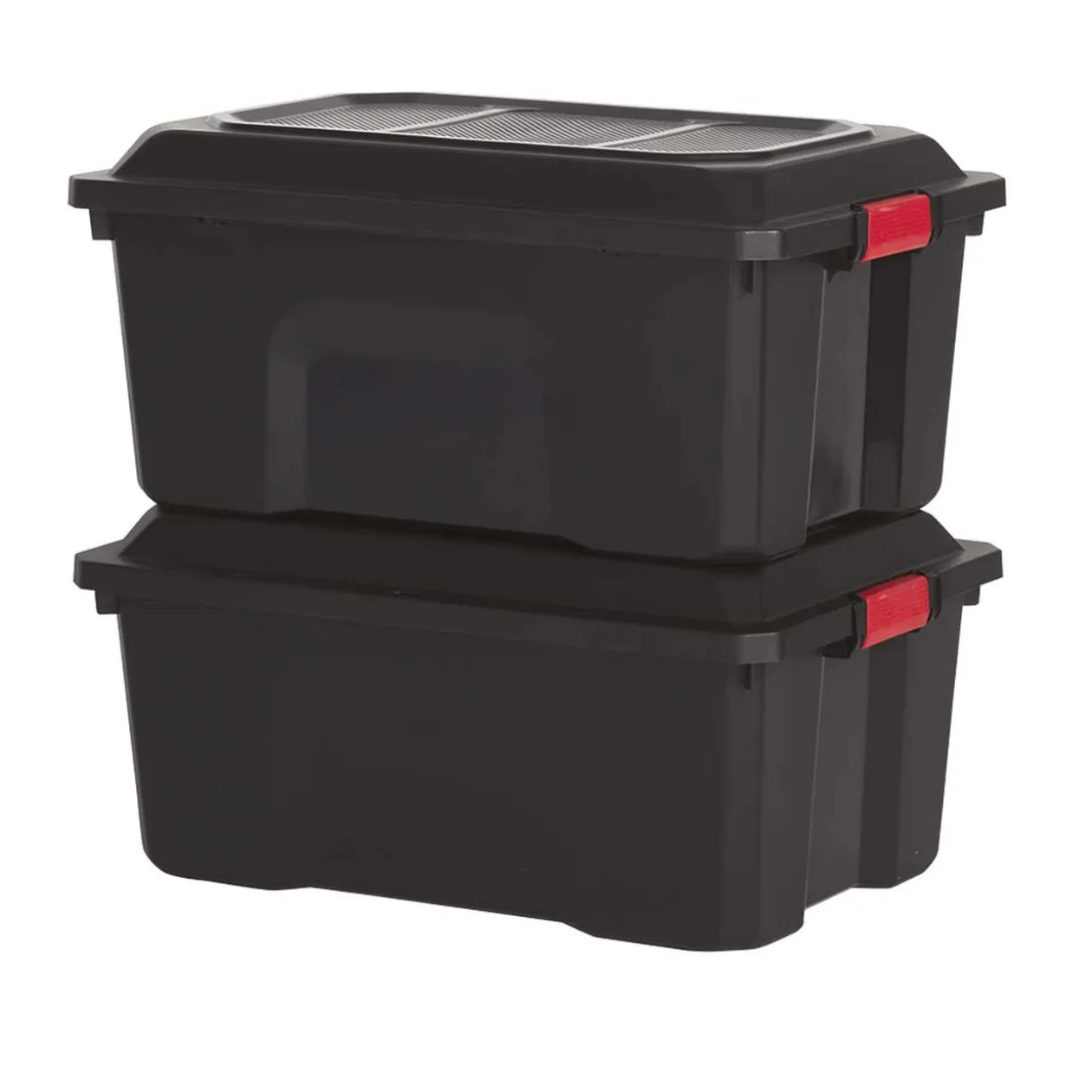 Box de bricolage 40 L noir x2