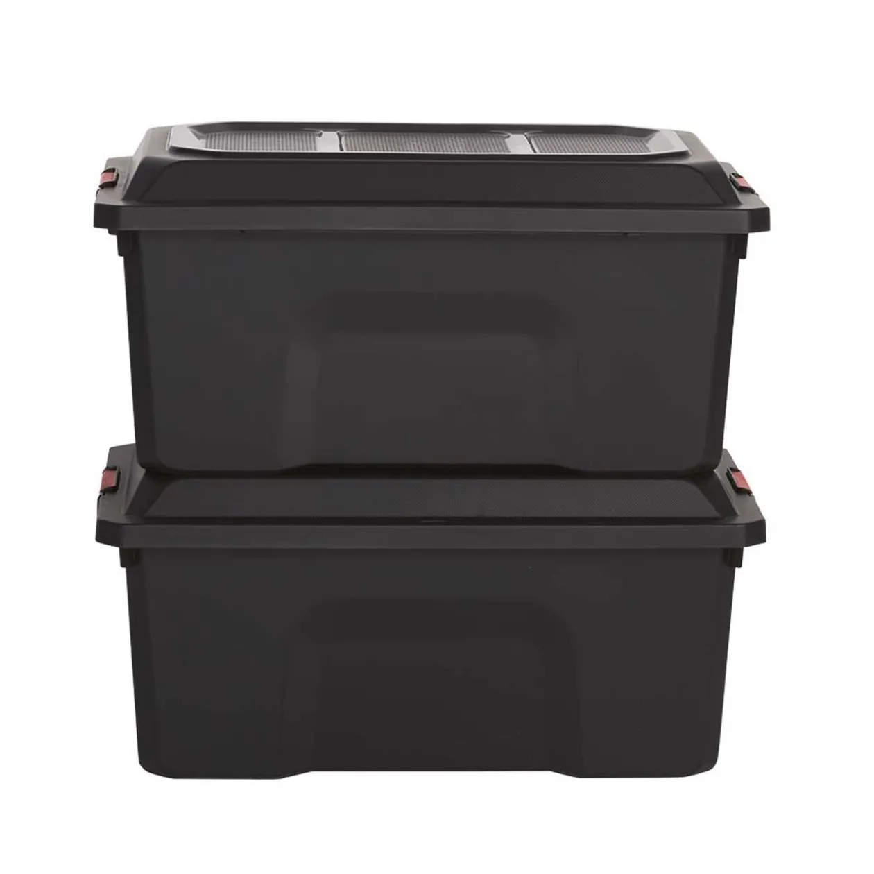 Box de bricolage 40 L noir x2