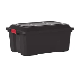 Box de bricolage 40 L noir x2
