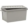 Box de rangement à clip grise 45 L