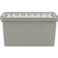 Box de rangement à clip grise 45 L