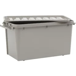Box de rangement à clips grise 70 L