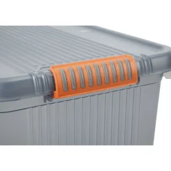 Box de rangement à couvercle XXL 69 L gris