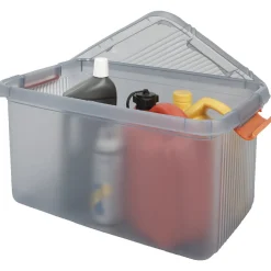 Box de rangement à couvercle 43 L gris