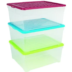 Box de rangement 18 L Curver x3