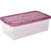 Box de rangement 5 L transparent et violet