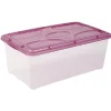 Box de rangement 10 L transparent et violet