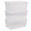 Box de rangement 10 L transparent x3