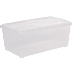 Box de rangement 10 L transparent x3