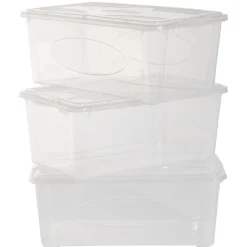 Box de rangement 10 L transparent pour textile X3