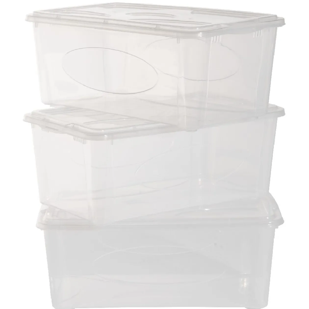 Box de rangement 10 L transparent pour textile X3