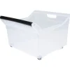 Box de rangement à roulettes transparent 36 L