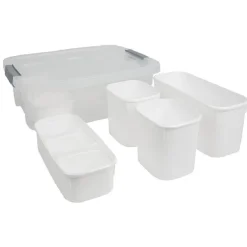 Box de rangement avec 11 casiers modulables 32 L