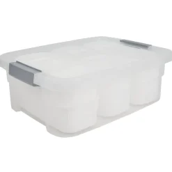 Box de rangement avec 11 casiers modulables 32 L