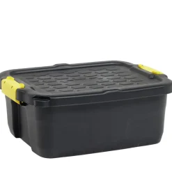 Box de rangement brico noir 24L