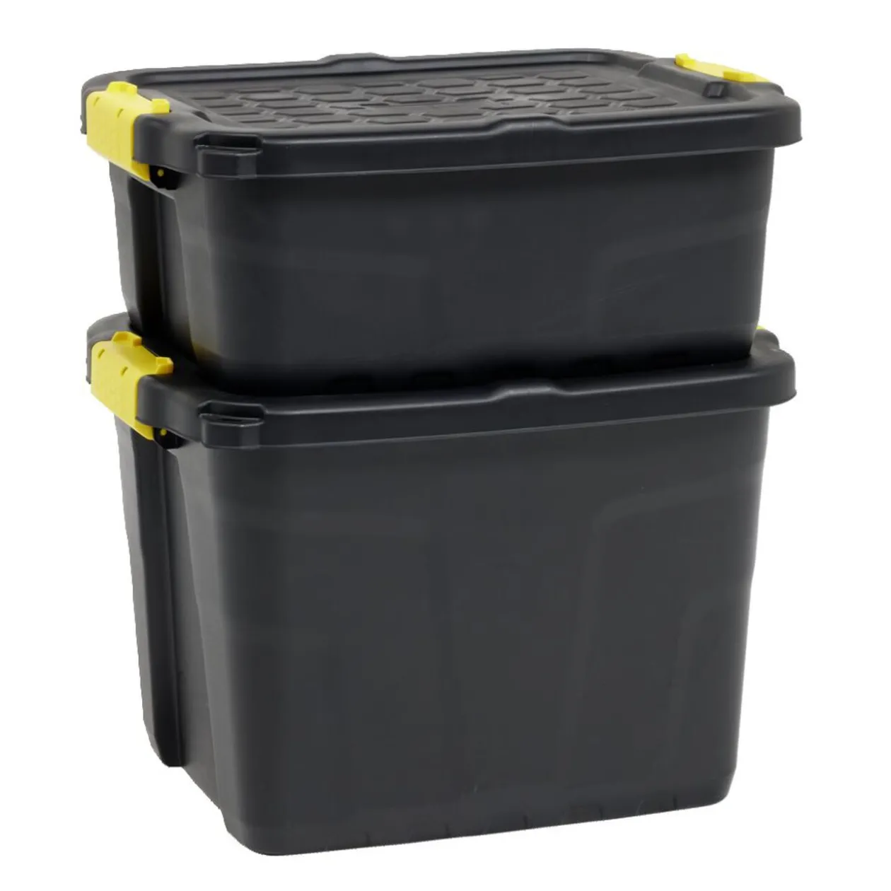 Box de rangement brico noir 42L
