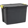 Box de rangement brico noir 60L