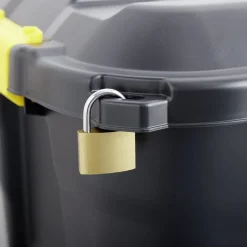 Box de rangement brico noir 75L