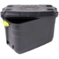 Box de rangement brico noir 110L