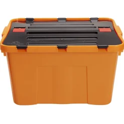 Box de rangement bricolage avec couvercle à double rabat 34L x2