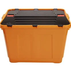 Box de rangement bricolage avec couvercle à double rabat 80L x2