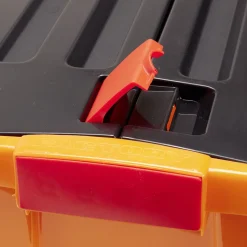 Box de rangement bricolage avec couvercle à double rabat 80L x2