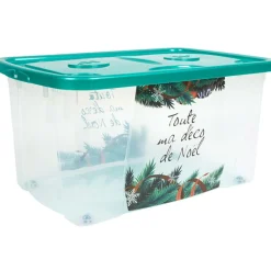 Box de rangement déco de Noël vert 44 L